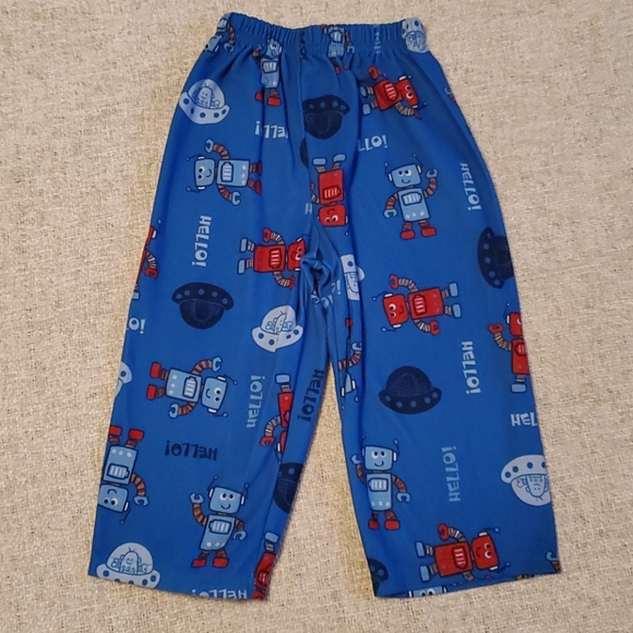 Robot 3T long sleeve Fuzzy pajamas pjs - Picture 3 of 4